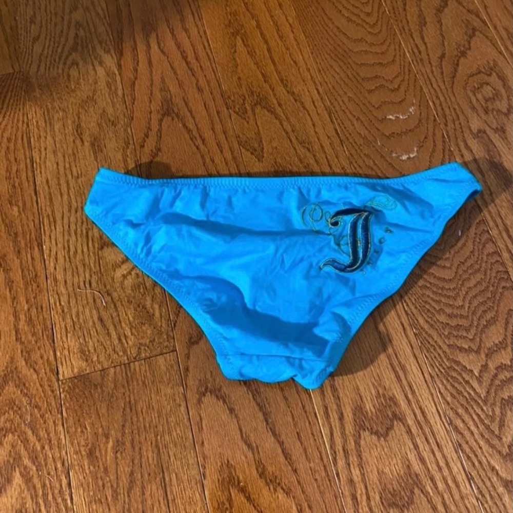 blue bikini bottom